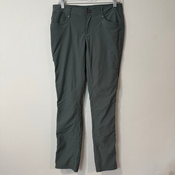 Kuhl Pants - Kuhl Women's Trekr Pants Hike Trail Side Cinch Green 6 Reg Lightweight UPF